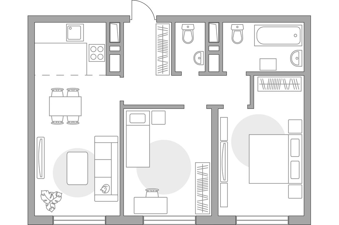 2-BD Apartment Sale, 50.9 sq. m. at Innovatsiya, bulvar Eynshteyna, 1, Urban-Type Settlement of Novoivanovskoe, Odintsovskiy City District, Moscow Region, Russia #1 2-BD Apartment Sale, 50.9 sq. m. at Innovatsiya, bulvar Eynshteyna, 1, Urban-Type Settlement of Novoivanovskoe, Odintsovskiy City District, Moscow Region, Russia #1