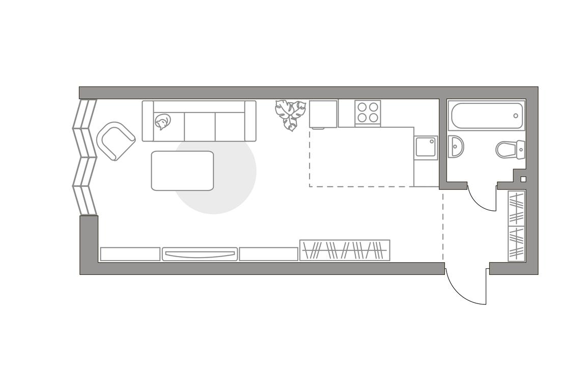 Apartment Sale, 37.6平方米 at HighWay, Volgogradsky Avenue, 30с1, Moscow, Russia #1