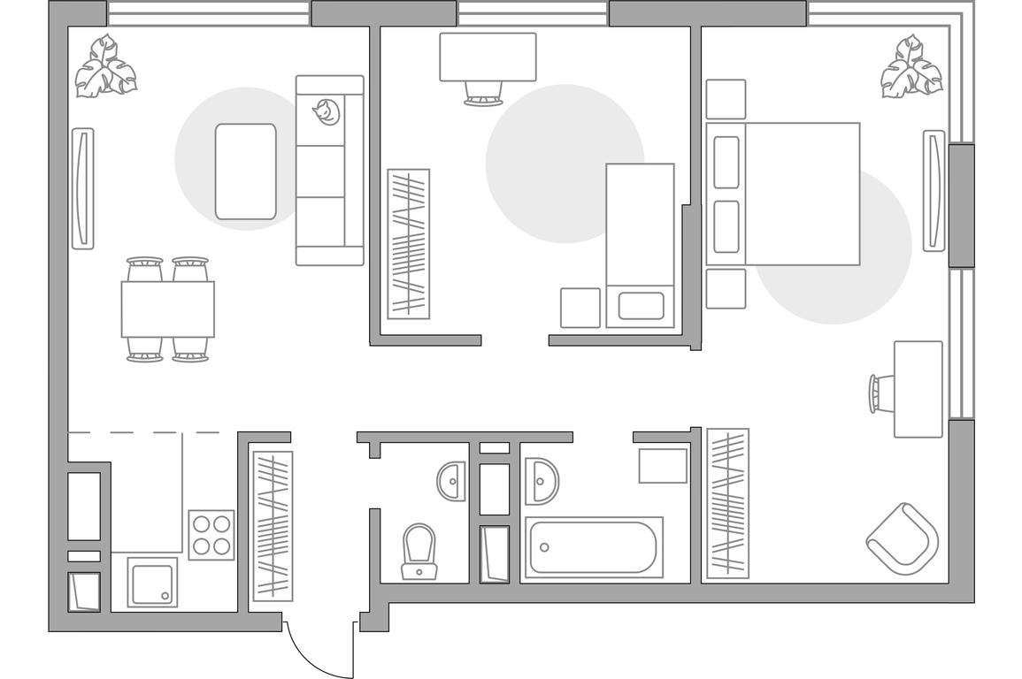 2-BD Apartment Sale, 58.6平方米 at Innovatsiya, bulvar Eynshteyna, 1, Urban-Type Settlement of Novoivanovskoe, Odintsovskiy City District, Moscow Region, Russia #1 2-BD Apartment Sale, 58.6平方米 at Innovatsiya, bulvar Eynshteyna, 1, Urban-Type Settlement of Novoivanovskoe, Odintsovskiy City District, Moscow Region, Russia #1