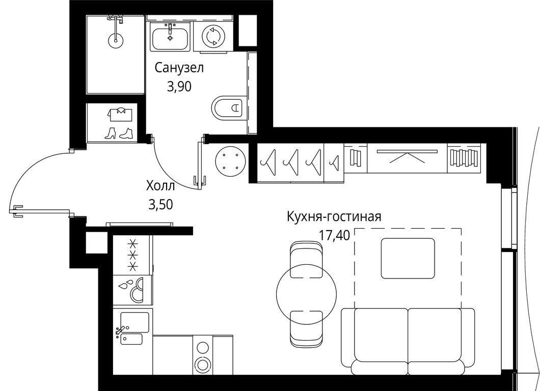 Apartment Sale, 24.8 sq. m. at Multikvartal CITYZEN, Vishnyovaya Street, Moscow, Russia #1 Apartment Sale, 24.8 sq. m. at Multikvartal CITYZEN, Vishnyovaya Street, Moscow, Russia #1