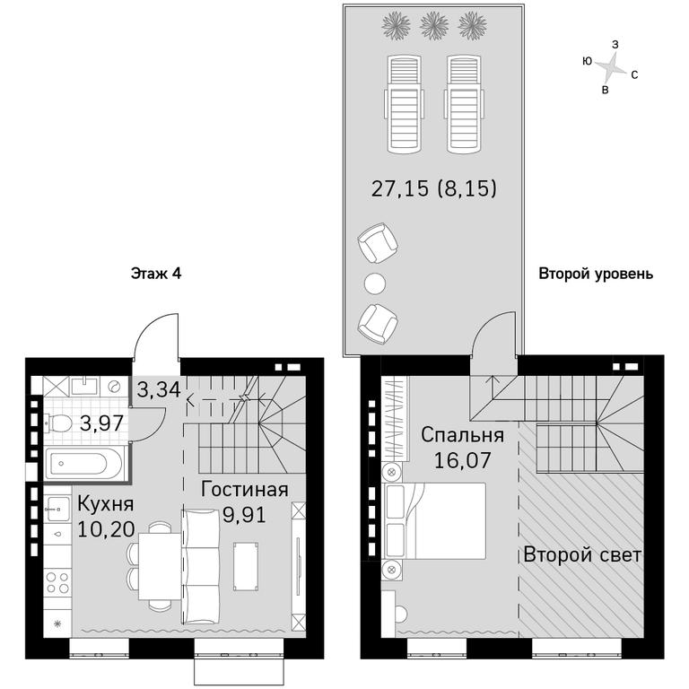 2-BD Apartment Sale, 51.63 sq. m. at Zhavoronki Club, zhiloy kompleks Akkord Smart-kvartal, Mitkino Village, Odintsovskiy City District, Moscow Region, Russia #1