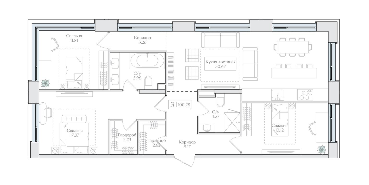 3-BD Apartment Sale, 100.28 sq. m. at Preobrazhenskaya ploschad, 1st Bukhvostova Street, Moscow, Russia #1 3-BD Apartment Sale, 100.28 sq. m. at Preobrazhenskaya ploschad, 1st Bukhvostova Street, Moscow, Russia #1