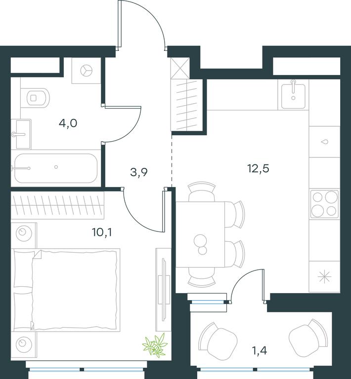 Apartment Sale, 31.9 sq. m. at Gorod V lesu, Gorod V Lesu Residential Complex, Village of Otradnoye, Krasnogorsk Urban District, Moscow Region, Russia #2 Apartment Sale, 31.9 sq. m. at Gorod V lesu, Gorod V Lesu Residential Complex, Village of Otradnoye, Krasnogorsk Urban District, Moscow Region, Russia #2