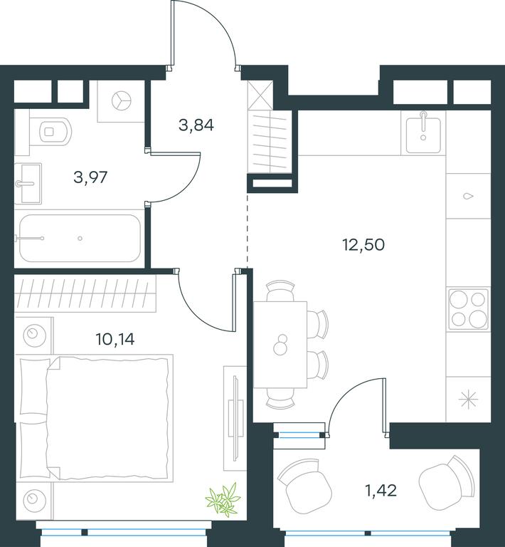 Apartment Sale, 31.9 sq. m. at Gorod V lesu, Gorod V Lesu Residential Complex, Village of Otradnoye, Krasnogorsk Urban District, Moscow Region, Russia #1 Apartment Sale, 31.9 sq. m. at Gorod V lesu, Gorod V Lesu Residential Complex, Village of Otradnoye, Krasnogorsk Urban District, Moscow Region, Russia #1