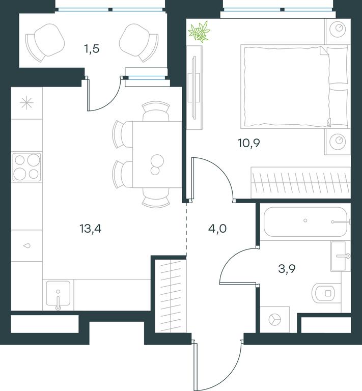 Apartment Sale, 33.7 sq. m. at Gorod V lesu, Gorod V Lesu Residential Complex, Village of Otradnoye, Krasnogorsk Urban District, Moscow Region, Russia #2 Apartment Sale, 33.7 sq. m. at Gorod V lesu, Gorod V Lesu Residential Complex, Village of Otradnoye, Krasnogorsk Urban District, Moscow Region, Russia #2