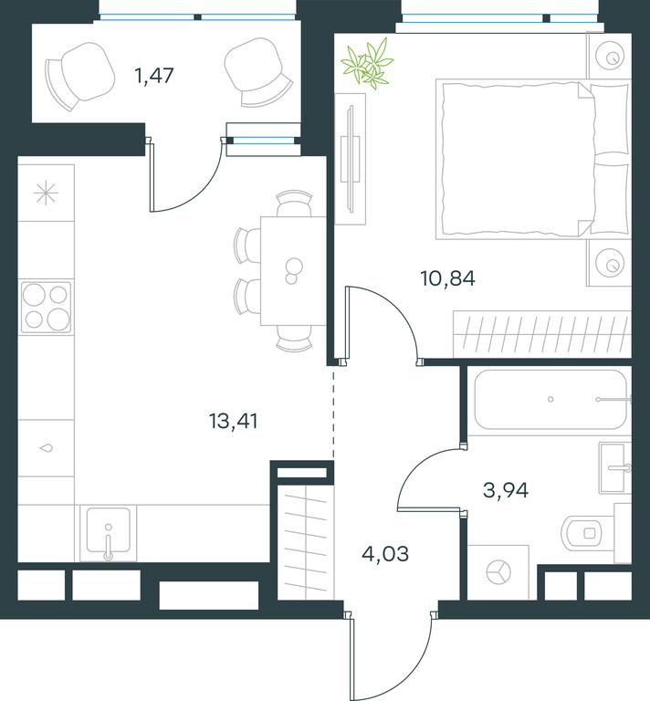 Apartment Sale, 33.7 sq. m. at Gorod V lesu, Gorod V Lesu Residential Complex, Village of Otradnoye, Krasnogorsk Urban District, Moscow Region, Russia #1 Apartment Sale, 33.7 sq. m. at Gorod V lesu, Gorod V Lesu Residential Complex, Village of Otradnoye, Krasnogorsk Urban District, Moscow Region, Russia #1
