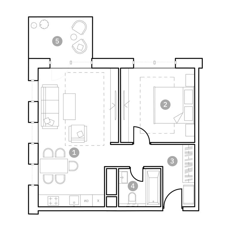 1-BD Apartment Sale, 57 sq. m. at Fiztekh-City, Новодачная улица, 67, Москва, Россия #1