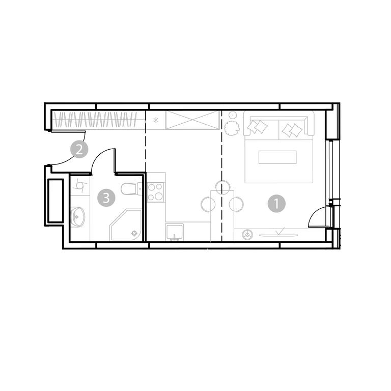 Apartment Sale, 31.62平方米 at EvoPark Izmaylovo, Elektrodnaya Street, Moscow, Russia #1