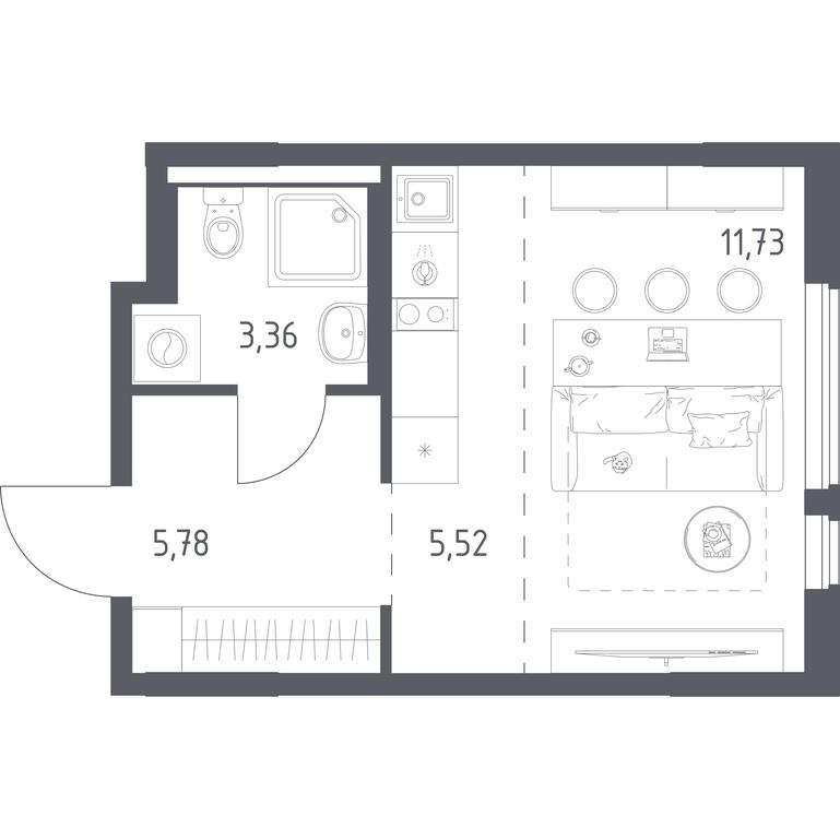Apartment Sale, 26.39平方米 at Gorki Park, Shkolnaya ulitsa, 2, derevnya Korobovo, Leninskiy City District, Moscow Region, Russia #2 Apartment Sale, 26.39平方米 at Gorki Park, Shkolnaya ulitsa, 2, derevnya Korobovo, Leninskiy City District, Moscow Region, Russia #2