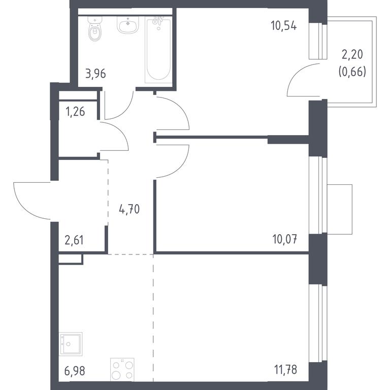 1-BD Apartment Sale, 52.56 sq. m. at Molzhaninovo, Leningradskoye Highway, 229, Moscow, Russia #1 1-BD Apartment Sale, 52.56 sq. m. at Molzhaninovo, Leningradskoye Highway, 229, Moscow, Russia #1