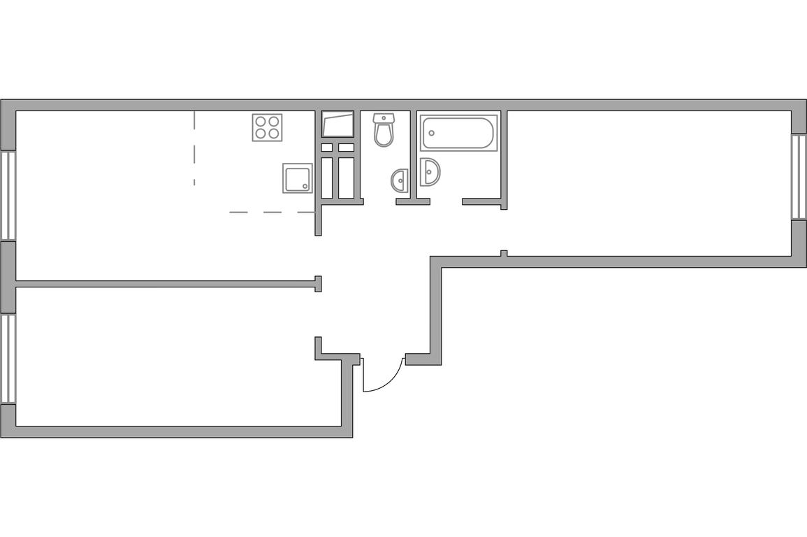 2-BD Apartment Sale, 65.3平方米 at Innovatsiya, bulvar Eynshteyna, 1, Urban-Type Settlement of Novoivanovskoe, Odintsovskiy City District, Moscow Region, Russia #2 2-BD Apartment Sale, 65.3平方米 at Innovatsiya, bulvar Eynshteyna, 1, Urban-Type Settlement of Novoivanovskoe, Odintsovskiy City District, Moscow Region, Russia #2