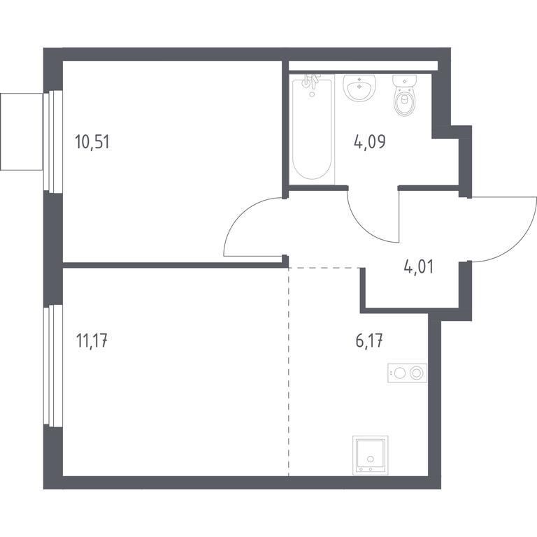 Apartment Sale, 35.95 sq. m. at Gorki Park, Shkolnaya ulitsa, 2, derevnya Korobovo, Leninskiy City District, Moscow Region, Russia #1 Apartment Sale, 35.95 sq. m. at Gorki Park, Shkolnaya ulitsa, 2, derevnya Korobovo, Leninskiy City District, Moscow Region, Russia #1