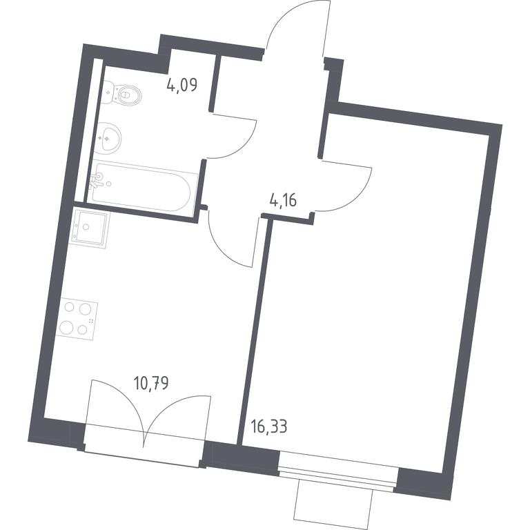 Apartment Sale, 35.37 sq. m. at Kvartal Zapadnyj, kvartal № 76, Marushkinskoye Settlement, Moscow, Russia #1 Apartment Sale, 35.37 sq. m. at Kvartal Zapadnyj, kvartal № 76, Marushkinskoye Settlement, Moscow, Russia #1