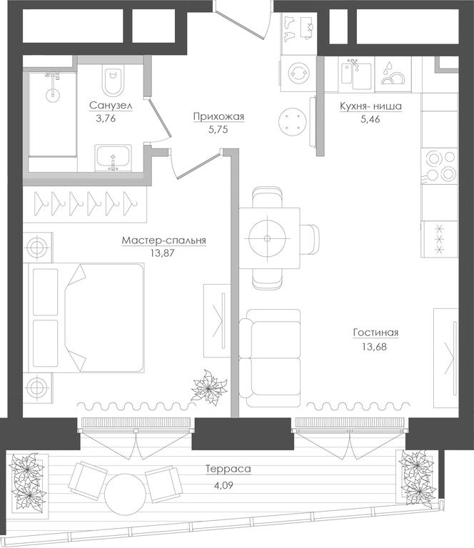 Продажа 1-комн. квартиры, 47,29 м² в ЖК «Селигер Сити», Ильменский проезд, 14к3, Москва, Россия #1 Продажа 1-комн. квартиры, 47,29 м² в ЖК «Селигер Сити», Ильменский проезд, 14к3, Москва, Россия #1