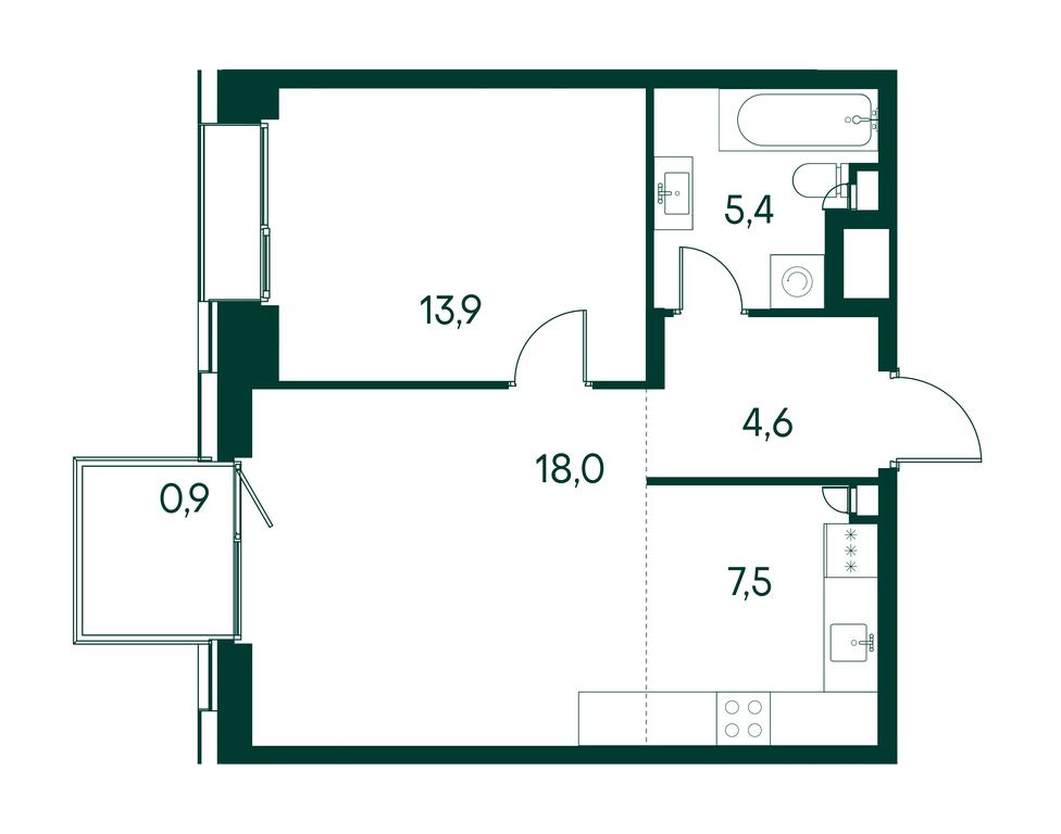 1-BD Apartment Sale, 50.3 sq. m. at Primavera, Volokolamskoye Highway, вл67, Moscow, Russia #1 1-BD Apartment Sale, 50.3 sq. m. at Primavera, Volokolamskoye Highway, вл67, Moscow, Russia #1