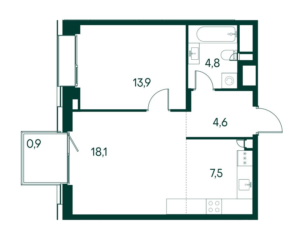 1-BD Apartment Sale, 49.7 sq. m. at Primavera, Volokolamskoye Highway, вл67, Moscow, Russia #1 1-BD Apartment Sale, 49.7 sq. m. at Primavera, Volokolamskoye Highway, вл67, Moscow, Russia #1