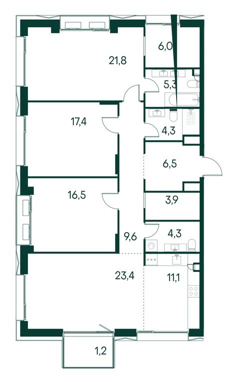 3-BD Apartment Sale, 131.4 sq. m. at Primavera, Volokolamskoye Highway, вл67, Moscow, Russia #1 3-BD Apartment Sale, 131.4 sq. m. at Primavera, Volokolamskoye Highway, вл67, Moscow, Russia #1