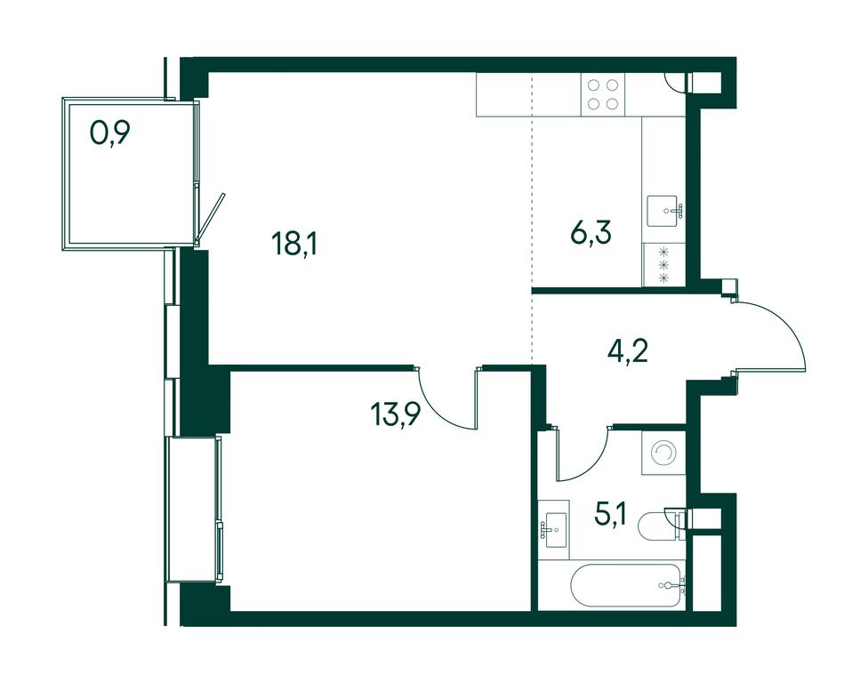 1-BD Apartment Sale, 48.5 sq. m. at Primavera, Volokolamskoye Highway, вл67, Moscow, Russia #1 1-BD Apartment Sale, 48.5 sq. m. at Primavera, Volokolamskoye Highway, вл67, Moscow, Russia #1