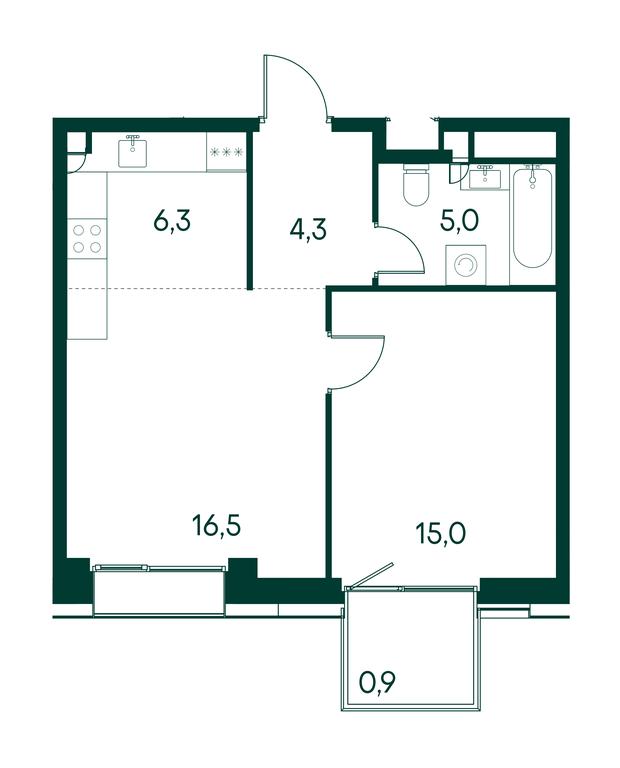 1-BD Apartment Sale, 48 sq. m. at Primavera, Volokolamskoye Highway, вл67, Moscow, Russia #1 1-BD Apartment Sale, 48 sq. m. at Primavera, Volokolamskoye Highway, вл67, Moscow, Russia #1