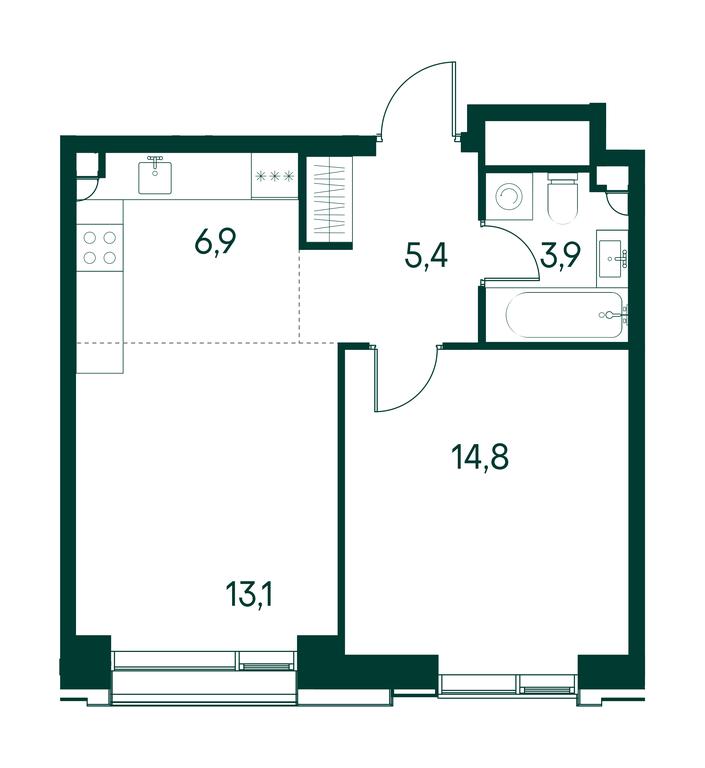 1-BD Apartment Sale, 44.1 sq. m. at Primavera, Volokolamskoye Highway, вл67, Moscow, Russia #1 1-BD Apartment Sale, 44.1 sq. m. at Primavera, Volokolamskoye Highway, вл67, Moscow, Russia #1