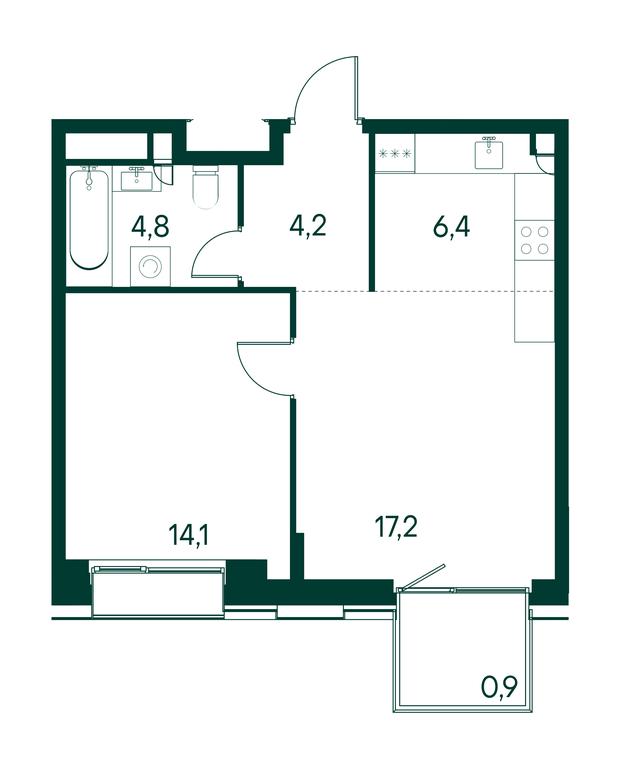 1-BD Apartment Sale, 47.6 sq. m. at Primavera, Volokolamskoye Highway, вл67, Moscow, Russia #1 1-BD Apartment Sale, 47.6 sq. m. at Primavera, Volokolamskoye Highway, вл67, Moscow, Russia #1