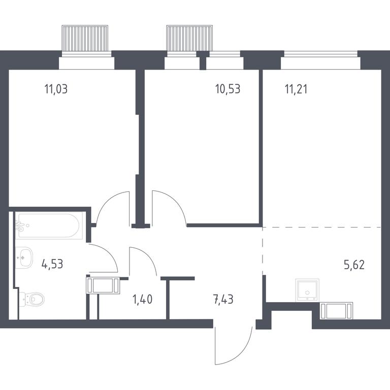 1-BD Apartment Sale, 51.75 sq. m. at Bolshoe Putilkovo, Prostornaya ulitsa, 1, Putilkovo Village, Krasnogorsk City District, Moscow Region, Russia #1 1-BD Apartment Sale, 51.75 sq. m. at Bolshoe Putilkovo, Prostornaya ulitsa, 1, Putilkovo Village, Krasnogorsk City District, Moscow Region, Russia #1