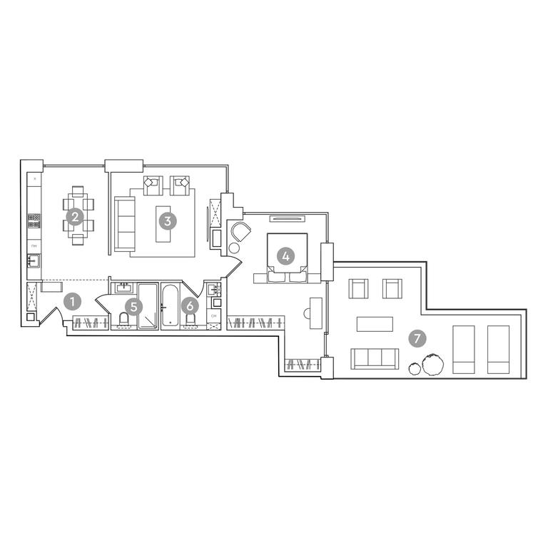 Продажа 2-комн. квартиры, 107,1 м² в ЖК «РЭД7 (RED7)», проспект Академика Сахарова, 11, Москва, Россия #1 Продажа 2-комн. квартиры, 107,1 м² в ЖК «РЭД7 (RED7)», проспект Академика Сахарова, 11, Москва, Россия #1