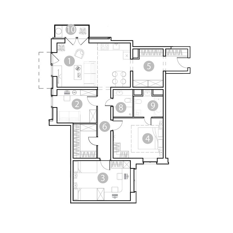 3-BD Apartment Sale, 99.13 sq. m. at EvoPark Sokolniki, Poteshnaya Street, Moscow, Russia #1 3-BD Apartment Sale, 99.13 sq. m. at EvoPark Sokolniki, Poteshnaya Street, Moscow, Russia #1
