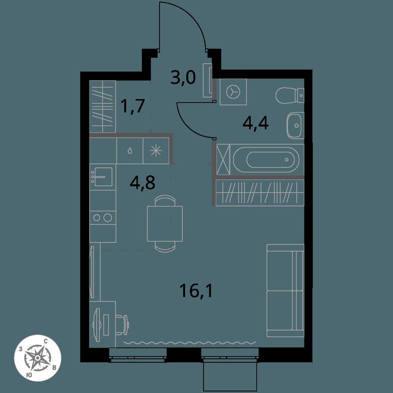 Apartment Sale, 30 sq. m. at 1 Izmajlovskij, Montazhnaya Street, 8с13, Moscow, Russia #1 Apartment Sale, 30 sq. m. at 1 Izmajlovskij, Montazhnaya Street, 8с13, Moscow, Russia #1