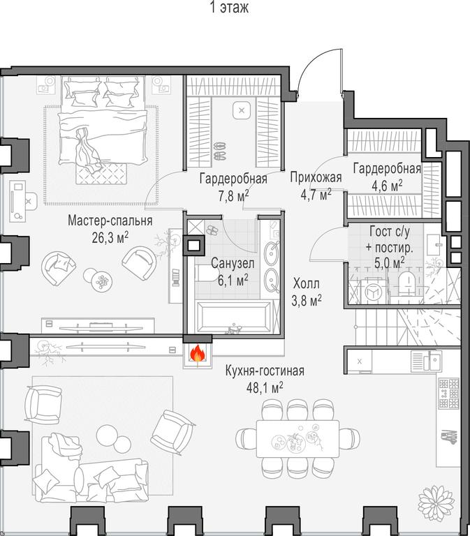 5-BD Apartment Sale, 214.5 sq. m. at Life Time, Sergeya Makeyeva Street, вл11/9с1-10, Moscow, Russia #1 5-BD Apartment Sale, 214.5 sq. m. at Life Time, Sergeya Makeyeva Street, вл11/9с1-10, Moscow, Russia #1