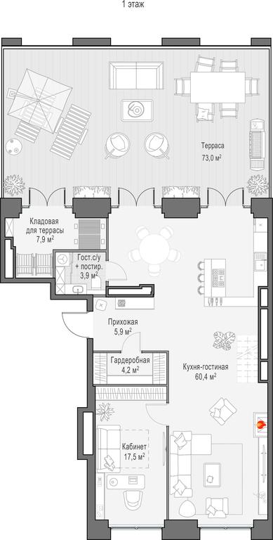 3-BD Apartment Sale, 223.8平方米 at Life Time, Sergeya Makeyeva Street, вл11/9с1-10, Moscow, Russia #1 3-BD Apartment Sale, 223.8平方米 at Life Time, Sergeya Makeyeva Street, вл11/9с1-10, Moscow, Russia #1