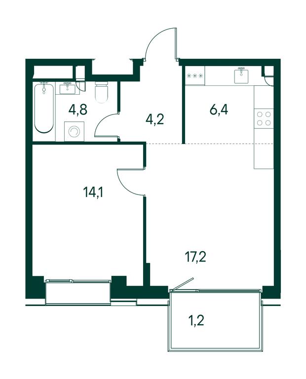 1-BD Apartment Sale, 48 sq. m. at Primavera, Volokolamskoye Highway, вл67, Moscow, Russia #1 1-BD Apartment Sale, 48 sq. m. at Primavera, Volokolamskoye Highway, вл67, Moscow, Russia #1