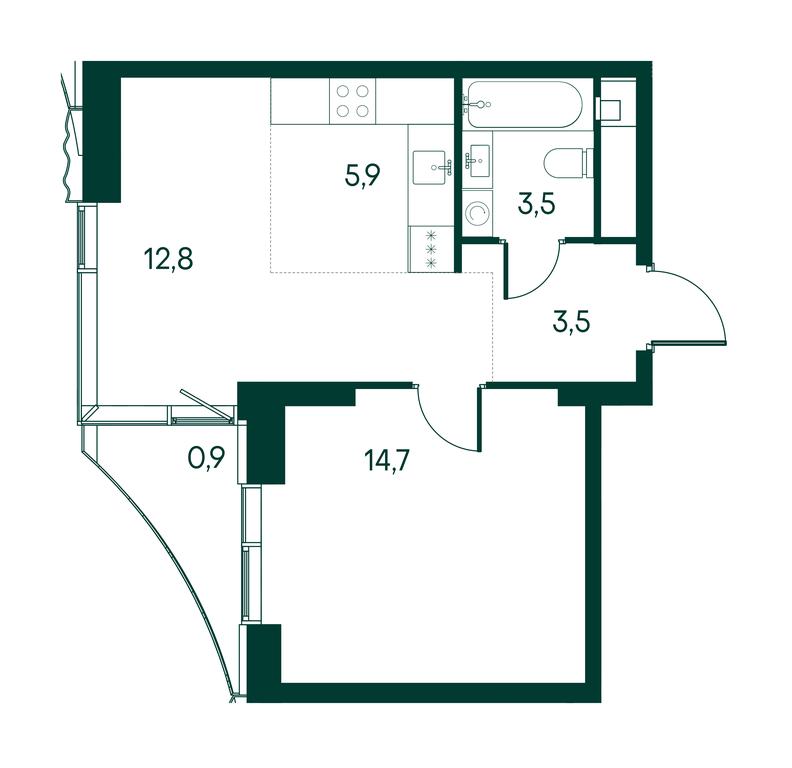 1-BD Apartment Sale, 41.5 sq. m. at Primavera, Volokolamskoye Highway, вл67, Moscow, Russia #1 1-BD Apartment Sale, 41.5 sq. m. at Primavera, Volokolamskoye Highway, вл67, Moscow, Russia #1