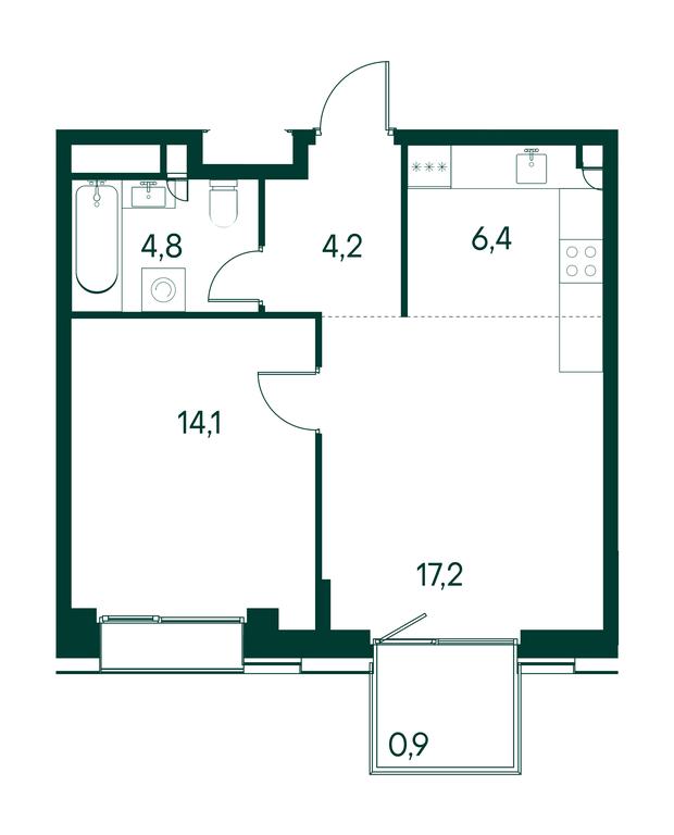 1-BD Apartment Sale, 47.6 sq. m. at Primavera, Volokolamskoye Highway, вл67, Moscow, Russia #1 1-BD Apartment Sale, 47.6 sq. m. at Primavera, Volokolamskoye Highway, вл67, Moscow, Russia #1