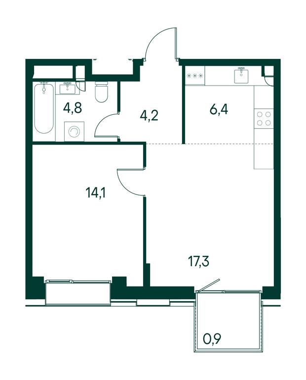 1-BD Apartment Sale, 47.7 sq. m. at Primavera, Volokolamskoye Highway, вл67, Moscow, Russia #1 1-BD Apartment Sale, 47.7 sq. m. at Primavera, Volokolamskoye Highway, вл67, Moscow, Russia #1