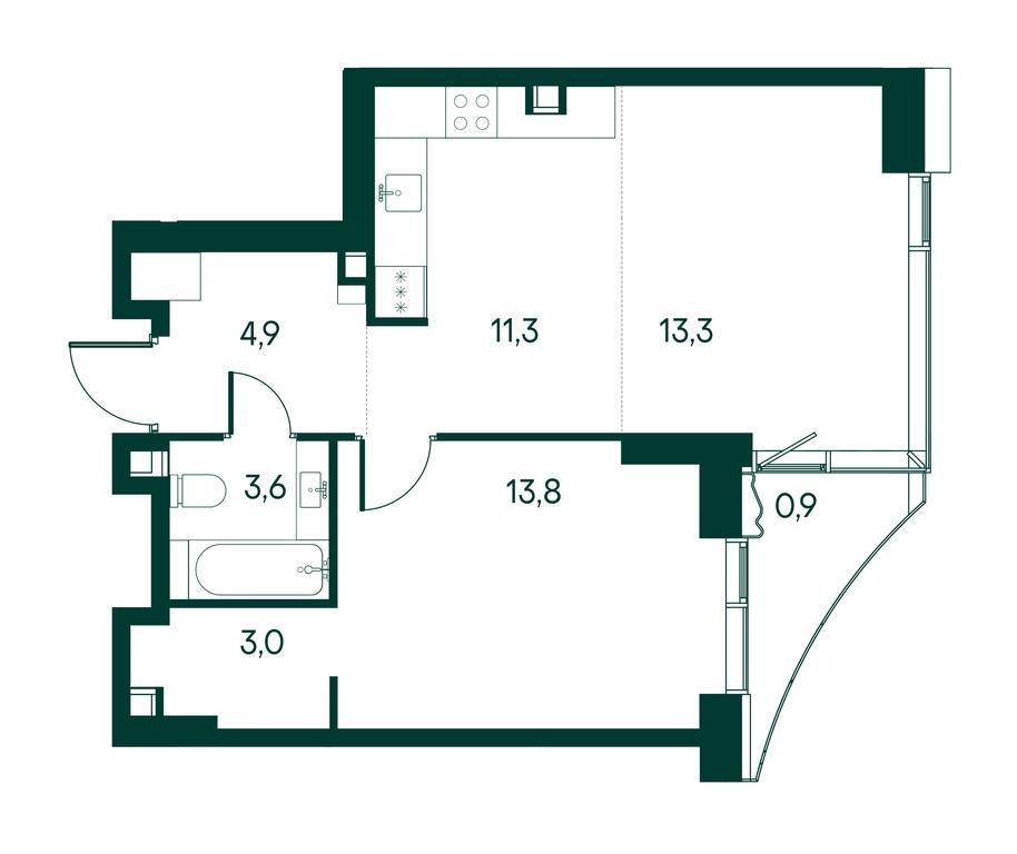 1-BD Apartment Sale, 51平方米 at Primavera, Volokolamskoye Highway, вл67, Moscow, Russia #1 1-BD Apartment Sale, 51平方米 at Primavera, Volokolamskoye Highway, вл67, Moscow, Russia #1