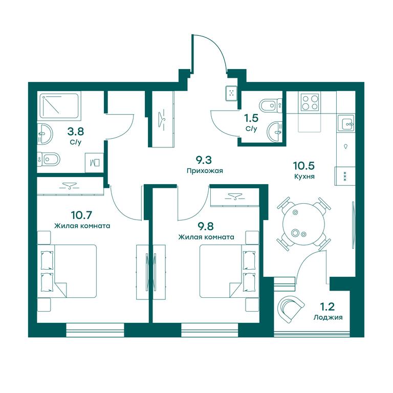 1-BD Apartment Sale, 45.9 sq. m. at Ravnovesie, zhiloy kompleks Ravnovesiye, selo Perkhushkovo, Odintsovskiy City District, Moscow Region, Russia #1 1-BD Apartment Sale, 45.9 sq. m. at Ravnovesie, zhiloy kompleks Ravnovesiye, selo Perkhushkovo, Odintsovskiy City District, Moscow Region, Russia #1