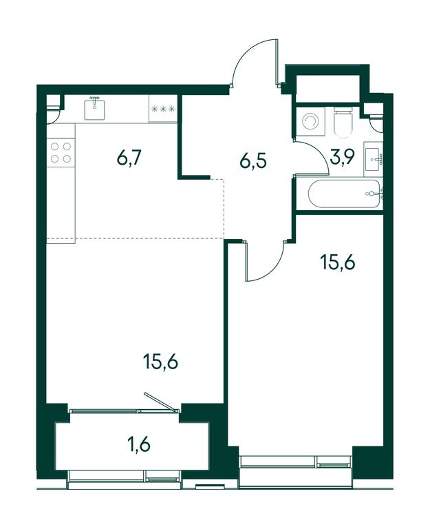 1-BD Apartment Sale, 49.7平方米 at Primavera, Volokolamskoye Highway, вл67, Moscow, Russia #1 1-BD Apartment Sale, 49.7平方米 at Primavera, Volokolamskoye Highway, вл67, Moscow, Russia #1