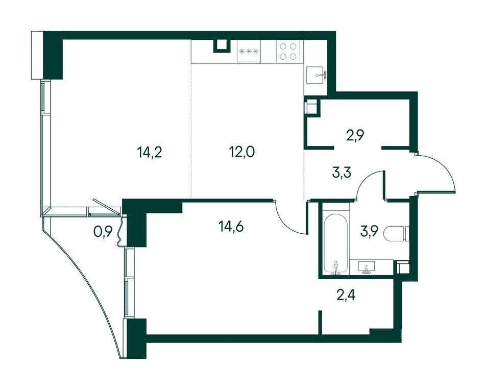 1-BD Apartment Sale, 54.4 sq. m. at Primavera, Volokolamskoye Highway, вл67, Moscow, Russia #1 1-BD Apartment Sale, 54.4 sq. m. at Primavera, Volokolamskoye Highway, вл67, Moscow, Russia #1