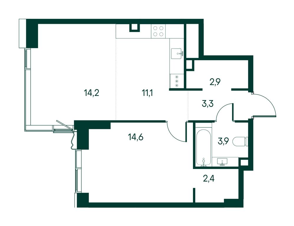 1-BD Apartment Sale, 52.4 sq. m. at Primavera, Volokolamskoye Highway, вл67, Moscow, Russia #1 1-BD Apartment Sale, 52.4 sq. m. at Primavera, Volokolamskoye Highway, вл67, Moscow, Russia #1