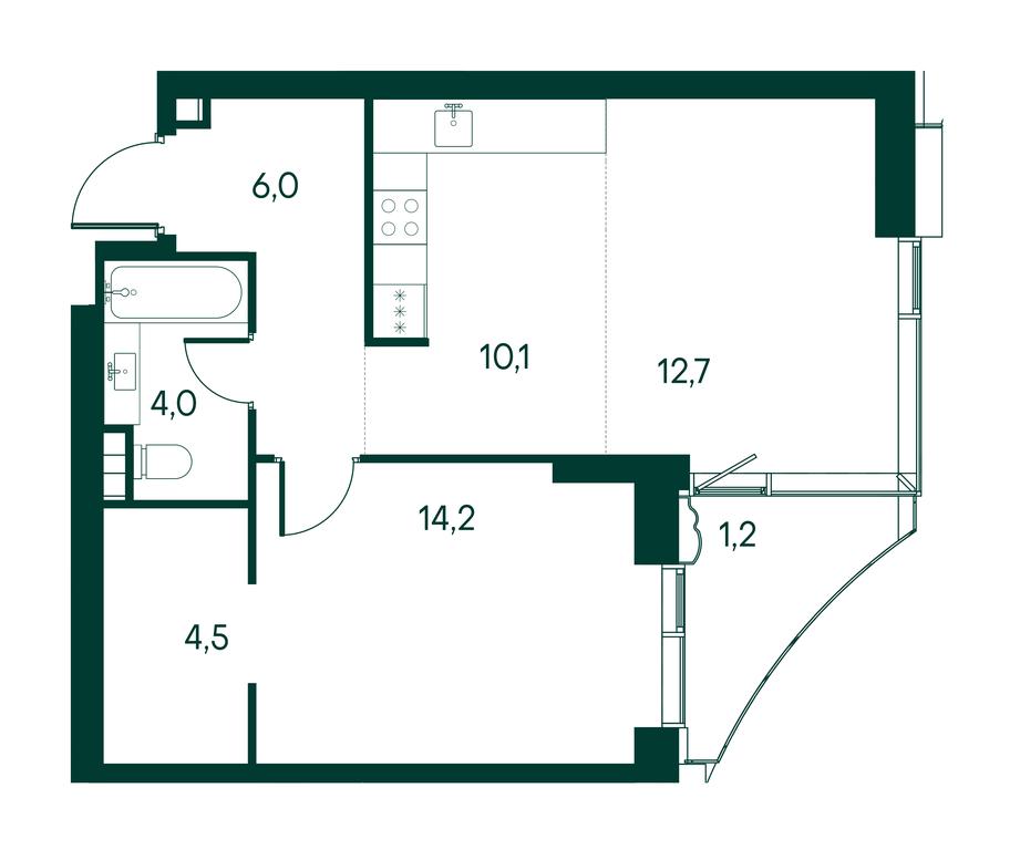 1-BD Apartment Sale, 53平方米 at Primavera, Volokolamskoye Highway, вл67, Moscow, Russia #1 1-BD Apartment Sale, 53平方米 at Primavera, Volokolamskoye Highway, вл67, Moscow, Russia #1
