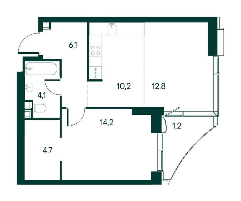 1-BD Apartment Sale, 53.6 sq. m. at Primavera, Volokolamskoye Highway, вл67, Moscow, Russia #1 1-BD Apartment Sale, 53.6 sq. m. at Primavera, Volokolamskoye Highway, вл67, Moscow, Russia #1