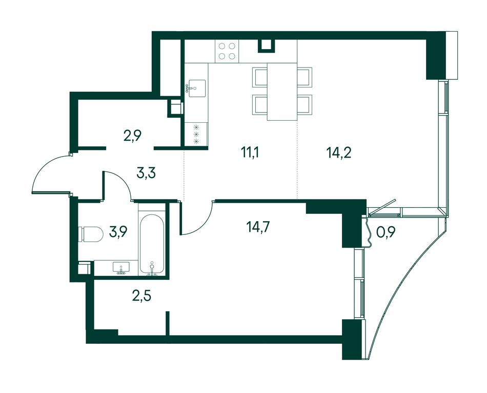 1-BD Apartment Sale, 53.7 sq. m. at Primavera, Volokolamskoye Highway, вл67, Moscow, Russia #1 1-BD Apartment Sale, 53.7 sq. m. at Primavera, Volokolamskoye Highway, вл67, Moscow, Russia #1