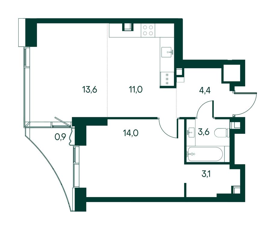 1-BD Apartment Sale, 50.8 sq. m. at Primavera, Volokolamskoye Highway, вл67, Moscow, Russia #1 1-BD Apartment Sale, 50.8 sq. m. at Primavera, Volokolamskoye Highway, вл67, Moscow, Russia #1