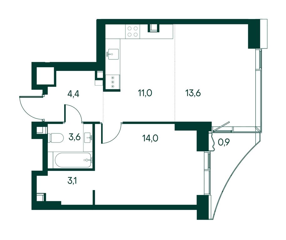 1-BD Apartment Sale, 50.8 sq. m. at Primavera, Volokolamskoye Highway, вл67, Moscow, Russia #1 1-BD Apartment Sale, 50.8 sq. m. at Primavera, Volokolamskoye Highway, вл67, Moscow, Russia #1