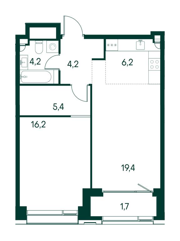 1-BD Apartment Sale, 57.3 sq. m. at Primavera, Volokolamskoye Highway, вл67, Moscow, Russia #1 1-BD Apartment Sale, 57.3 sq. m. at Primavera, Volokolamskoye Highway, вл67, Moscow, Russia #1