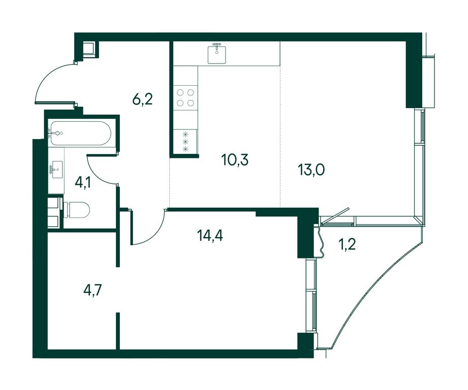 1-BD Apartment Sale, 54平方米 at Primavera, Volokolamskoye Highway, вл67, Moscow, Russia #1 1-BD Apartment Sale, 54平方米 at Primavera, Volokolamskoye Highway, вл67, Moscow, Russia #1