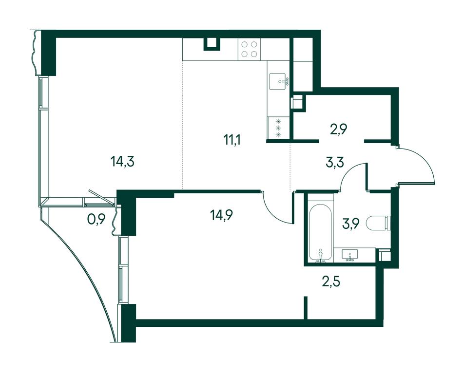 1-BD Apartment Sale, 54 sq. m. at Primavera, Volokolamskoye Highway, вл67, Moscow, Russia #1 1-BD Apartment Sale, 54 sq. m. at Primavera, Volokolamskoye Highway, вл67, Moscow, Russia #1