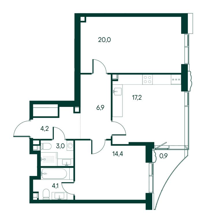 2-BD Apartment Sale, 70.9 sq. m. at Primavera, Volokolamskoye Highway, вл67, Moscow, Russia #1 2-BD Apartment Sale, 70.9 sq. m. at Primavera, Volokolamskoye Highway, вл67, Moscow, Russia #1