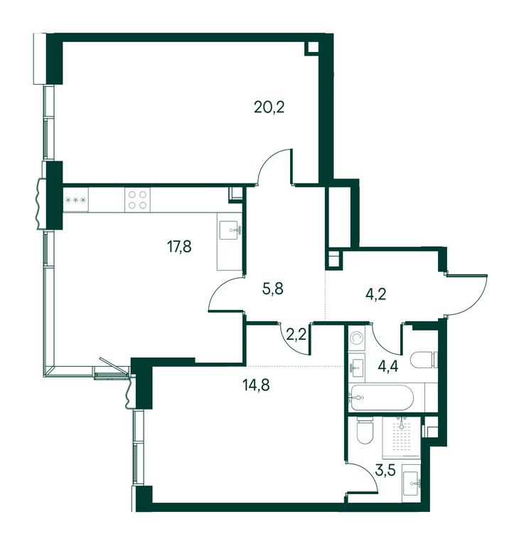 Продажа 2-комн. квартиры, 72,9 м² в ЖК «Примавера (Primavera)», Волоколамское шоссе, вл67, Москва, Россия #1 Продажа 2-комн. квартиры, 72,9 м² в ЖК «Примавера (Primavera)», Волоколамское шоссе, вл67, Москва, Россия #1